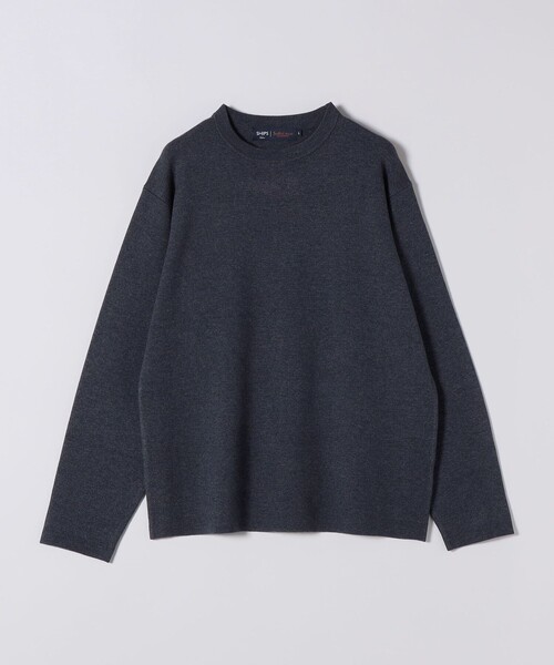 SHIPS Colors(シップス カラーズ)の「SHIPS Colors:〈吸湿発熱〉Solist(R) Heat ハーフ ミラノ ニット◇(ニット/セーター・メンズ・ダークグレー/グレー/ナチュラル/ブルー/チャコールグレー・X-LARGE/LARGE/MEDIUM)」の6枚目の写真