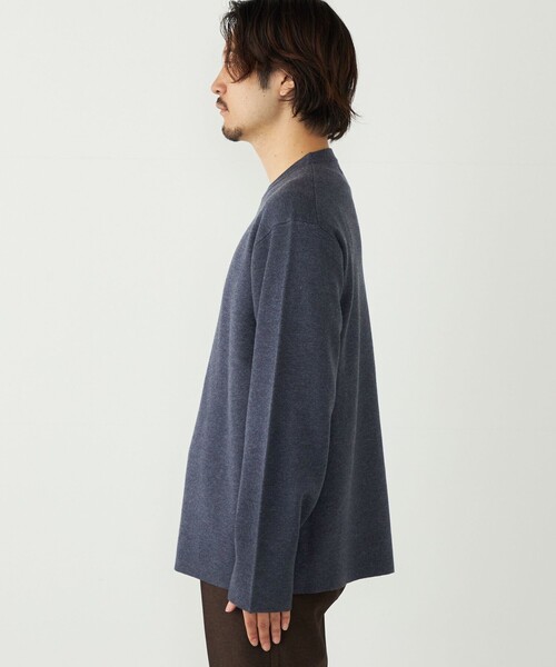 SHIPS Colors(シップス カラーズ)の「SHIPS Colors:〈吸湿発熱〉Solist(R) Heat ハーフ ミラノ ニット◇(ニット/セーター・メンズ・ダークグレー/グレー/ナチュラル/ブルー/チャコールグレー・X-LARGE/LARGE/MEDIUM)」の19枚目の写真