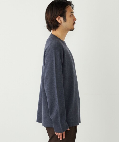 SHIPS Colors(シップス カラーズ)の「SHIPS Colors:〈吸湿発熱〉Solist(R) Heat ハーフ ミラノ ニット◇(ニット/セーター・メンズ・ダークグレー/グレー/ナチュラル/ブルー/チャコールグレー・X-LARGE/LARGE/MEDIUM)」の21枚目の写真