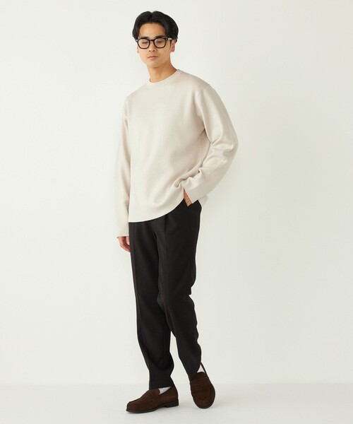 SHIPS Colors(シップス カラーズ)の「SHIPS Colors:〈吸湿発熱〉Solist(R) Heat ハーフ ミラノ ニット◇(ニット/セーター・メンズ・ダークグレー/グレー/ナチュラル/ブルー/チャコールグレー・X-LARGE/LARGE/MEDIUM)」の22枚目の写真