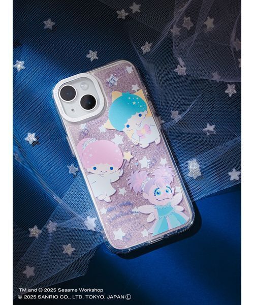 sanrio（サンリオ）の「【アビー×リトルツインスターズ】スマホクリアケース＆シート（iPhone13／14／15対応）（スマホケース/カバー・レディース・マルチ/シルバー/ラベンダー・F）」の4枚目の写真