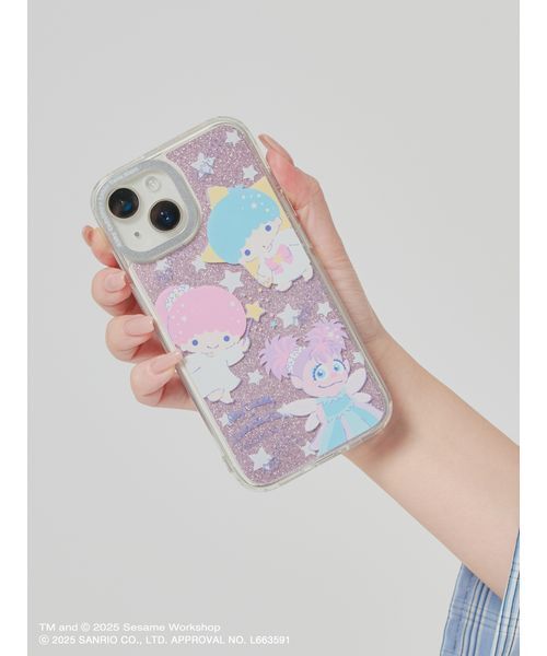 sanrio（サンリオ）の「【アビー×リトルツインスターズ】スマホクリアケース＆シート（iPhone13／14／15対応）（スマホケース/カバー・レディース・マルチ/シルバー/ラベンダー・F）」の5枚目の写真