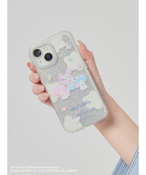 sanrio（サンリオ）の「【アビー×リトルツインスターズ】スマホクリアケース＆シート（iPhone13／14／15対応）（スマホケース/カバー・レディース・マルチ/シルバー/ラベンダー・F）」の6枚目の写真
