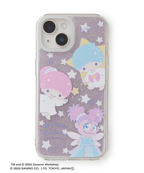 sanrio（サンリオ）の「【アビー×リトルツインスターズ】スマホクリアケース＆シート（iPhone13／14／15対応）（スマホケース/カバー・レディース・マルチ/シルバー/ラベンダー・F）」の2枚目の写真