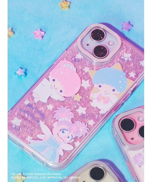 sanrio（サンリオ）の「【アビー×リトルツインスターズ】スマホクリアケース＆シート（iPhone13／14／15対応）（スマホケース/カバー・レディース・マルチ/シルバー/ラベンダー・F）」の18枚目の写真