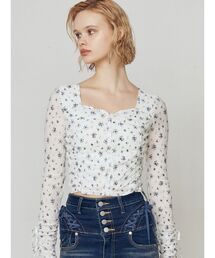 EMODA | フロントボタンギャザートップ(Tシャツ/カットソー)