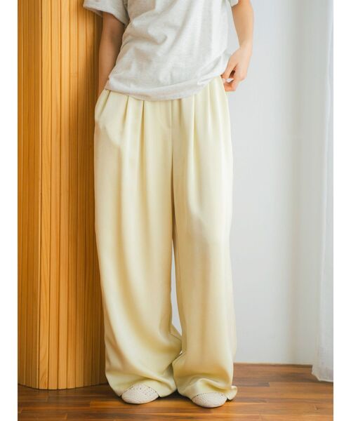サテンタックワイドパンツ（その他パンツ）｜Ungrid（アングリッド）の