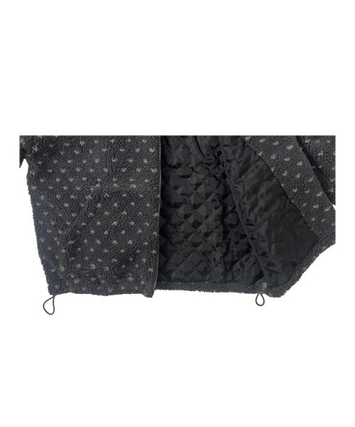 セール】ハート模様ドット柄フリースジップパーカー（ブルゾン