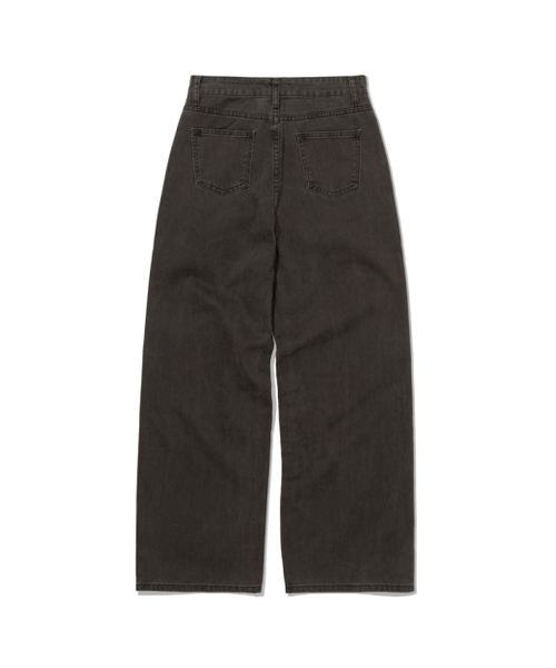 MOAA（モア）の「Fade cotton wide pants (KHAKI)（デニムパンツ・レディース・その他・SMALL/MEDIUM）」の4枚目の写真