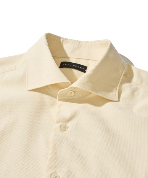 TETE HOMME（テットオム）の「【WEB限定】コーデュロイ ホリゾンタルカラーシャツ（シャツ/ブラウス・メンズ・ブルー/ブラック/アイボリー/ネイビー・MEDIUM/LARGE/X-LARGE）」の21枚目の写真