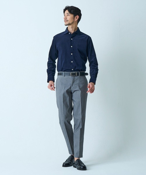 TETE HOMME（テットオム）の「【WEB限定】コーデュロイ ホリゾンタルカラーシャツ（シャツ/ブラウス・メンズ・ブルー/ブラック/アイボリー/ネイビー・MEDIUM/LARGE/X-LARGE）」の11枚目の写真