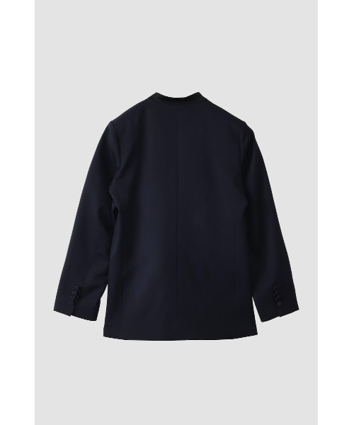 CINOH(チノ)の「BLACK FORMAL NO COLLAR JACKET(ノーカラージャケット・レディース・ブラック/ネイビー/ネイビー系・36/40/38)」の17枚目の写真