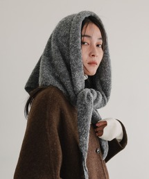 ハグオーワー　グレー　ショール　ストール cashmere_stole_2024