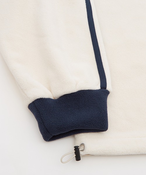 improves（インプローブス）の「【Unisex】フリース ハーフジップ トラック プルオーバー（スウェット・メンズ・アイボリー/ネイビー/チャコール・LARGE/MEDIUM）」の6枚目の写真