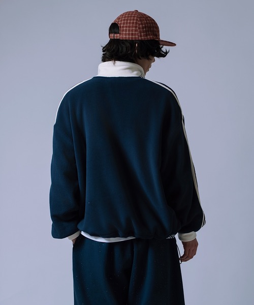 improves（インプローブス）の「【Unisex】フリース ハーフジップ トラック プルオーバー（スウェット・メンズ・アイボリー/ネイビー/チャコール・LARGE/MEDIUM）」の21枚目の写真