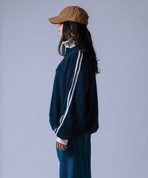 improves（インプローブス）の「【Unisex】フリース ハーフジップ トラック プルオーバー（スウェット・メンズ・アイボリー/ネイビー/チャコール・LARGE/MEDIUM）」の13枚目の写真