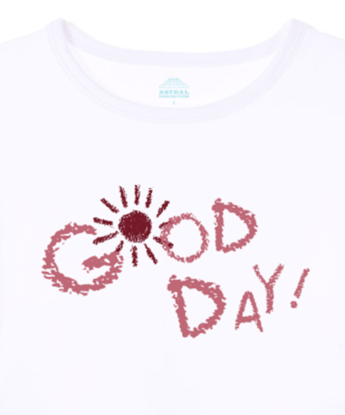 ASTRAL PROJECTION（アストラルプロジェクション）の「グッドデイ スーピマ スパン 5部袖 ショート クロップTシャツ_ホワイト（Tシャツ/カットソー・レディース・その他・FREE）」の3枚目の写真