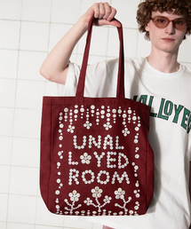 UNALLOYED（アナロイド）の「ボタンロゴエコバッグ / バーガンディ（エコバッグ/サブバッグ）」