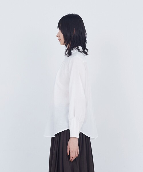ADIEU TRISTESSE(アデュートリステス)の「フリルカラーブラウス(シャツ/ブラウス・レディース・ホワイト系その他/ネイビー/オフホワイト・38)」の8枚目の写真