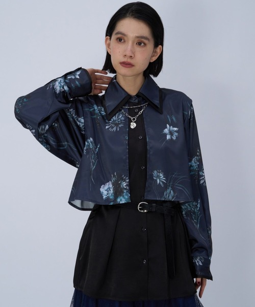 HARE（ハレ）の「エリレイヤードガラシャツ(HARE)（シャツ/ブラウス・レディース・グレー/ブルー・FREE）」の16枚目の写真