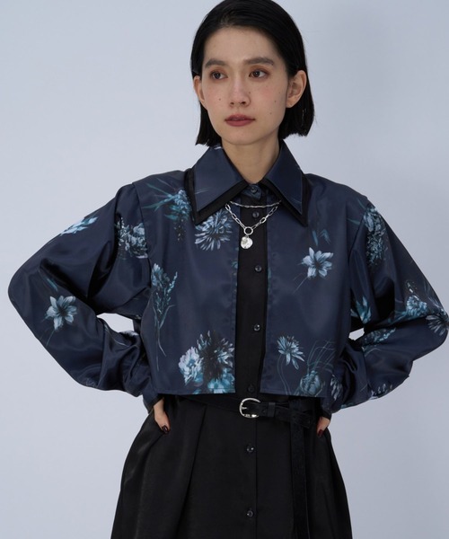 HARE（ハレ）の「エリレイヤードガラシャツ(HARE)（シャツ/ブラウス・レディース・グレー/ブルー・FREE）」の17枚目の写真