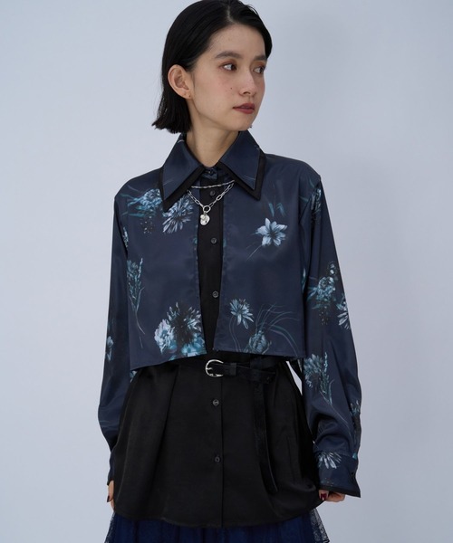 HARE（ハレ）の「エリレイヤードガラシャツ(HARE)（シャツ/ブラウス・レディース・グレー/ブルー・FREE）」の18枚目の写真