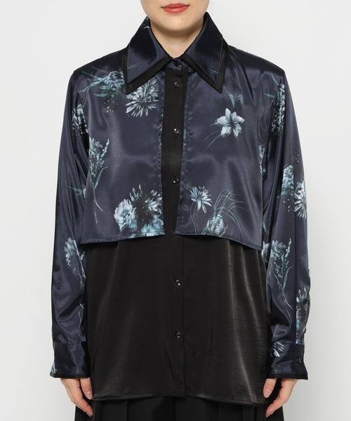 HARE（ハレ）の「エリレイヤードガラシャツ(HARE)（シャツ/ブラウス・レディース・グレー/ブルー・FREE）」の20枚目の写真