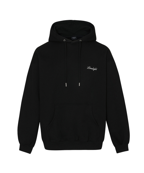 LIMELIGHT APPAREL(ライムライトアパレル)の「アパレルスクリプトロゴフードオーバーサイズ(ブラック/ホワイト)(パーカー・メンズ・その他・MEDIUM/LARGE)」の1枚目の写真