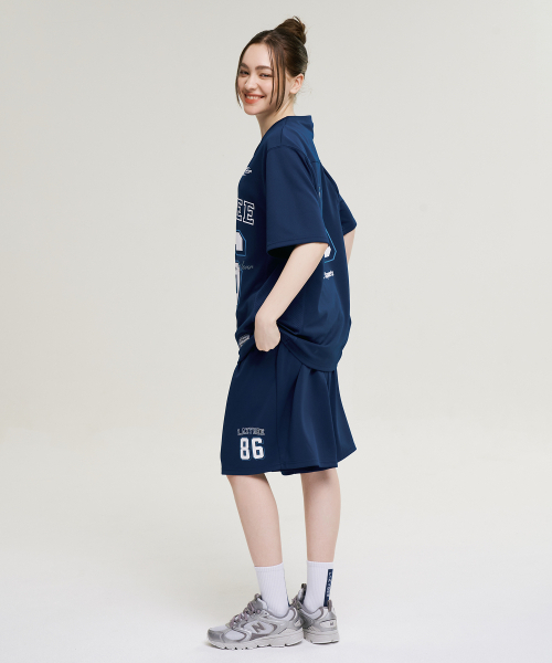 LAZYBEE(レイジービー)の「ジャイアントフィットジャージバミューダショートパンツWパンツネイビー(その他パンツ・レディース・その他・MEDIUM/LARGE/X-LARGE/XX-LARGE/SMALL)」の5枚目の写真