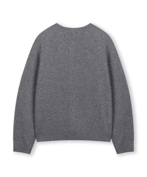 BESLOW（ビースロー）の「CASHMERE BLENDED CREW NECK CARDIGAN GREY（カーディガン/ボレロ・メンズ・その他・X-LARGE/SMALL/MEDIUM/LARGE）」の6枚目の写真