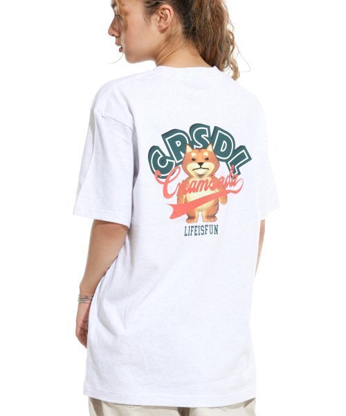 CREAM SODA LAB(クリームソーダラボ)の「スタックアップパク半袖Tシャツライトグレーグリーン(Tシャツ/カットソー・メンズ・その他・XX-LARGE/LARGE/MEDIUM/X-LARGE)」の1枚目の写真