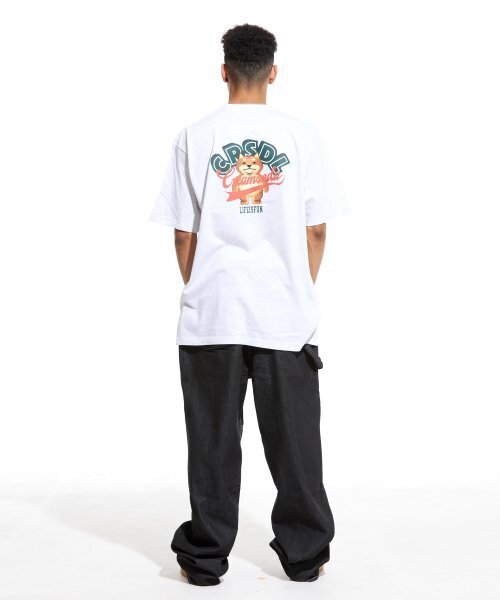 CREAM SODA LAB(クリームソーダラボ)の「スタックアップパク半袖Tシャツライトグレーグリーン(Tシャツ/カットソー・メンズ・その他・XX-LARGE/LARGE/MEDIUM/X-LARGE)」の3枚目の写真