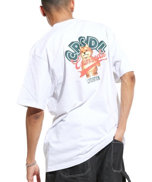 CREAM SODA LAB(クリームソーダラボ)の「スタックアップパク半袖Tシャツライトグレーグリーン(Tシャツ/カットソー・メンズ・その他・XX-LARGE/LARGE/MEDIUM/X-LARGE)」の6枚目の写真