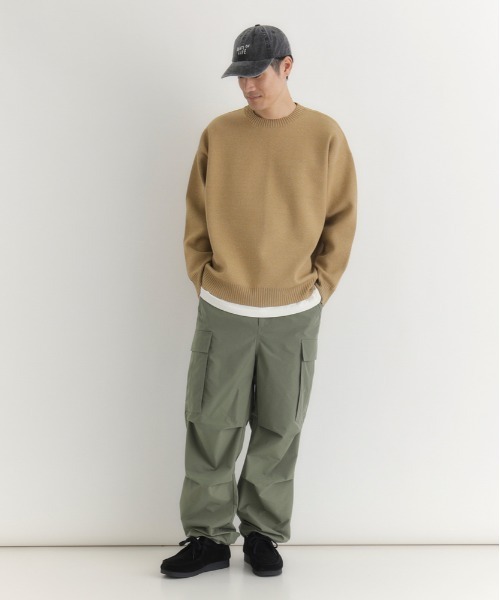 BACK NUMBER(バックナンバー)の「【BACK NUMBER】ウォッシャブルメランジクルーネックセーター (クールスタイル / 快適さ / 簡単お手入れ / 都会的デザイン)(ニット/セーター・メンズ・ブラウン/グリーン/ネイビー/ダークグレー/イエロー/グレー/ブルー/ブラック・S/M/L/XL)」の10枚目の写真