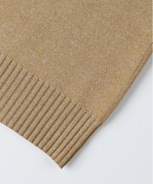 BACK NUMBER(バックナンバー)の「【BACK NUMBER】ウォッシャブルメランジクルーネックセーター (クールスタイル / 快適さ / 簡単お手入れ / 都会的デザイン)(ニット/セーター・メンズ・ブラウン/グリーン/ネイビー/ダークグレー/イエロー/グレー/ブルー/ブラック・S/M/L/XL)」の14枚目の写真