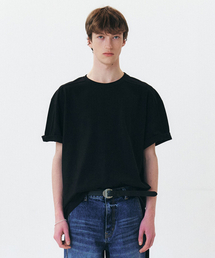 WINDER（ワインダー）の「BINDING COTTON T-SHIRTS - BLACK（Tシャツ/カットソー）」