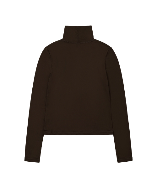 WELLBEING EXPRESS(ウェルビーイングエクスプレス)の「Everyday Turtleneck Top Brown(Tシャツ/カットソー・レディース・その他・MEDIUM/SMALL)」の2枚目の写真
