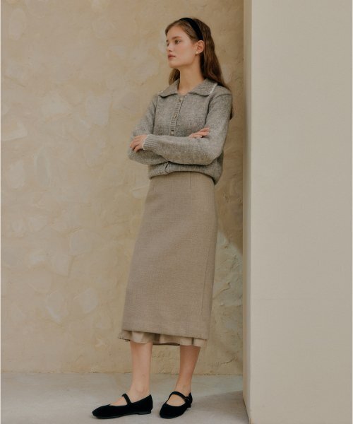 YUPPE(ヨッペ)の「LAYERED SKIRT_BEIGE(スカート・レディース・その他・MEDIUM/SMALL)」の2枚目の写真
