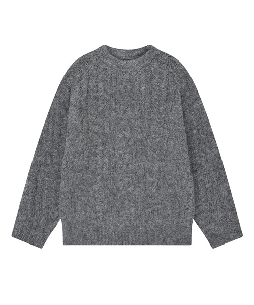 THE GREATEST（ザ　グレイテスト）の「Cable Knit Gray（ニット/セーター・レディース・その他・FREE）」の2枚目の写真