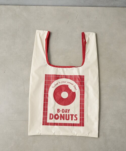 BIRTHDAY BAR（バースデイバー）の「≪BIRTHDAY BARオリジナル≫【B-DAY DONUTS】ドーナッツエコバック（トートバッグ・レディース・シルバー/ホワイト・0）」の7枚目の写真