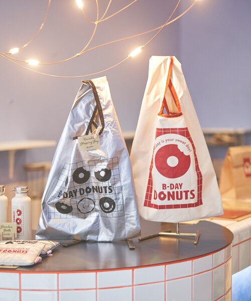 BIRTHDAY BAR（バースデイバー）の「≪BIRTHDAY BARオリジナル≫【B-DAY DONUTS】ドーナッツエコバック（トートバッグ・レディース・シルバー/ホワイト・0）」の15枚目の写真