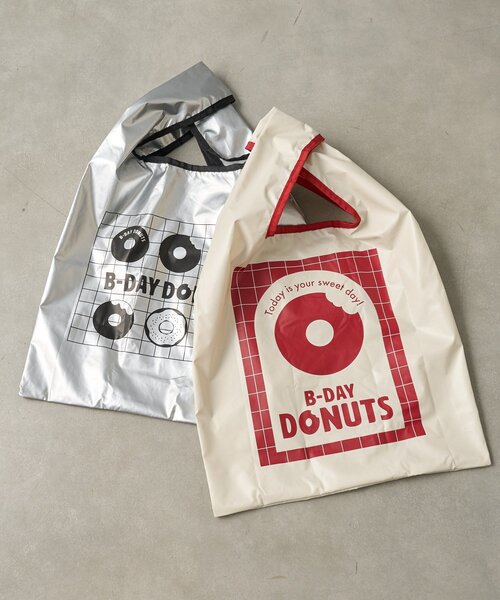 BIRTHDAY BAR（バースデイバー）の「≪BIRTHDAY BARオリジナル≫【B-DAY DONUTS】ドーナッツエコバック（トートバッグ・レディース・シルバー/ホワイト・0）」の16枚目の写真