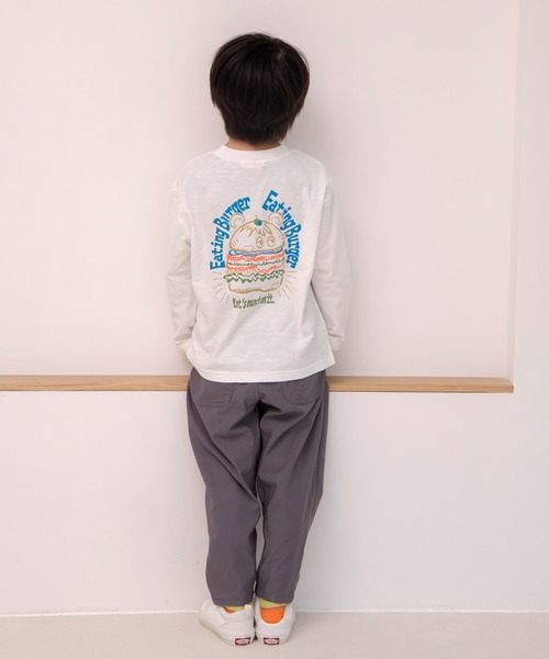 MAKE YOUR DAY(メイクユアデイ)の「ぐいんぐいんのストレッチテーパードパンツ■80~140cm(その他パンツ・キッズ・チャコールグレー/アイボリー/オリーブ・80/90/100/110/120/130/140)」の10枚目の写真