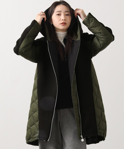 MARECHAL TERRE（マルシャルテル）の「ダンボールフードダウン（ダウンジャケット/コート・レディース・ブラック系・FREE）」の7枚目の写真