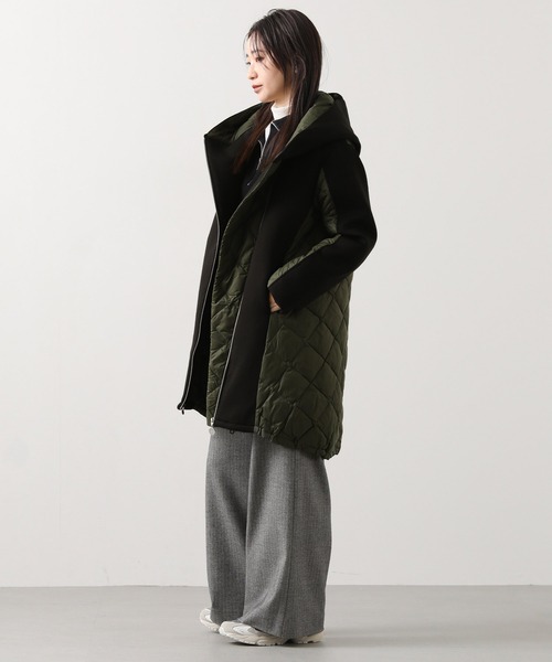 MARECHAL TERRE（マルシャルテル）の「ダンボールフードダウン（ダウンジャケット/コート・レディース・ブラック系・FREE）」の3枚目の写真