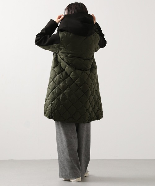 MARECHAL TERRE（マルシャルテル）の「ダンボールフードダウン（ダウンジャケット/コート・レディース・ブラック系・FREE）」の4枚目の写真