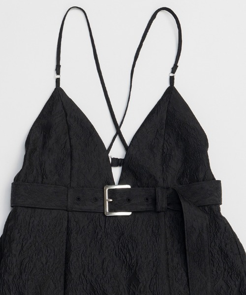 MAISON SPECIAL（メゾンスペシャル）の「Jacquard Camisole One-Piece/ジャガードキャミワンピース（ワンピース・レディース・ピンク/ブルー/ブラック・38/36）」の11枚目の写真