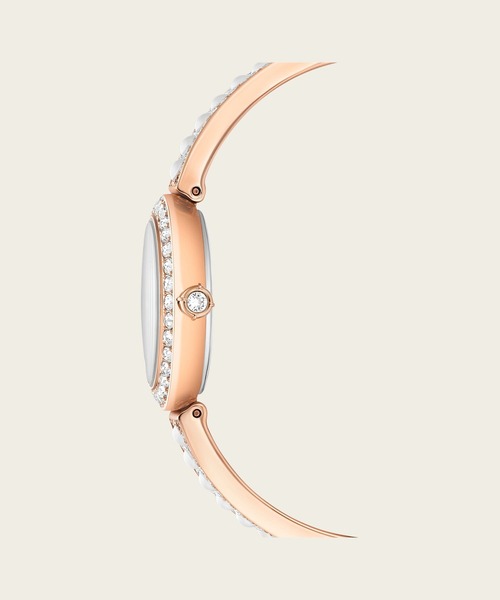 SWAROVSKI(スワロフスキー)の「【公式】【スワロフスキー】Matrix pearl bangle バングルウォッチ, スイス製, クリスタルを使ったブレスレット, ローズゴールドトーン仕上げ(アナログ腕時計・レディース・ホワイト・ONE SIZE)」の7枚目の写真