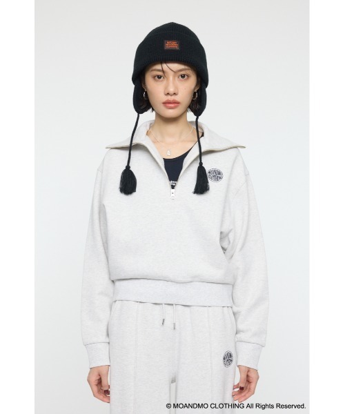 MOUSSY（マウジー）の「MOANDMO ZIP UP スウェット（スウェット・レディース・ネイビー/杢グレー・FREE）」の15枚目の写真