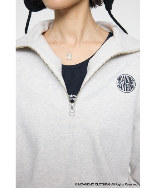 MOUSSY（マウジー）の「MOANDMO ZIP UP スウェット（スウェット・レディース・ネイビー/杢グレー・FREE）」の18枚目の写真